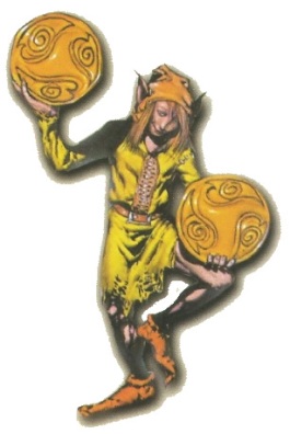 2-El dos de oros del Tarot de los celtas-metirta.online